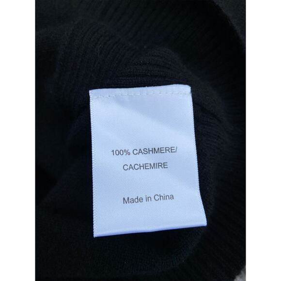 Tory Burch Women Small Sweater Cashmere Black Knit Pullover Dolman Sleeve - Picture 6 of 8